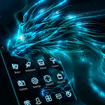 Cover Image of Download Blue Neon Spirit Dragon Theme 1.1.2 APK