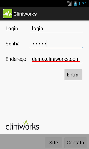 Android application Cliniworks screenshort