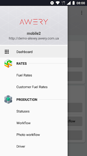 Awery ERP mobile Screen 3