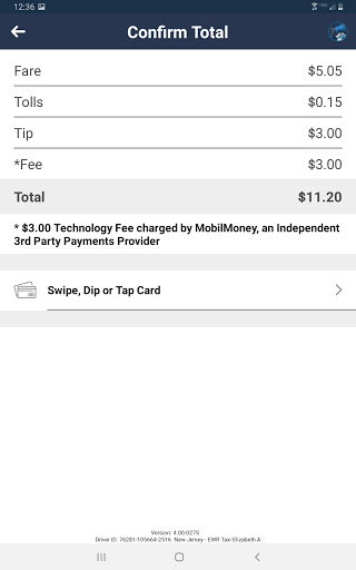 NewTaxiPass EMV Screen 3