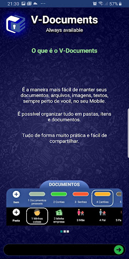Android application Virtual Documents (V-Docs) screenshort