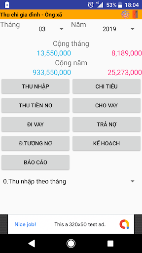 Android application Thu Chi Gia Dinh - QL Chi Tieu screenshort