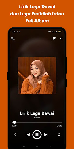 Android application Lirik Lagu Dawai screenshort