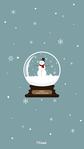 Android application 카카오톡 테마 - 메리크리스마스_스노우 볼 screenshort