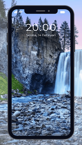Android application Wallpaper Air Terjun screenshort