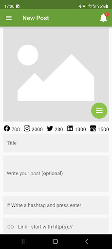 Social Media Scheduler App Screen 3