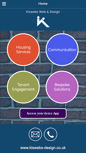 Android application Kiswebs App screenshort