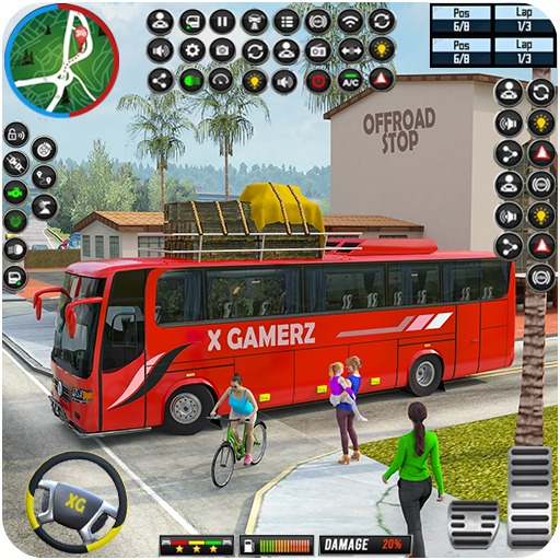 Modern Bus Transport Game 3D  Icon