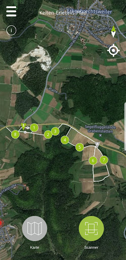 Android application Celtic Experience Trail screenshort