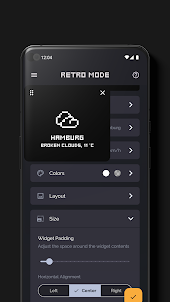 Retro Mode - Weather Widget