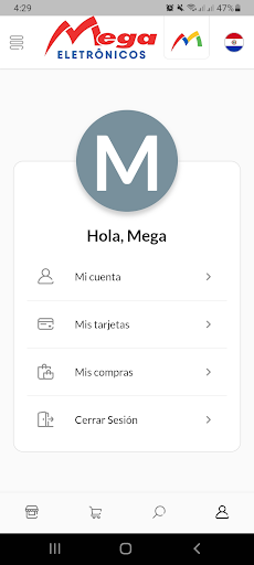 Android application Mega Eletrônicos screenshort