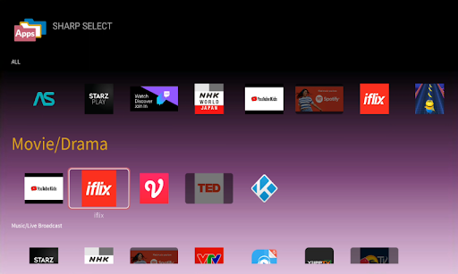 SHARP SELECT Screen 2