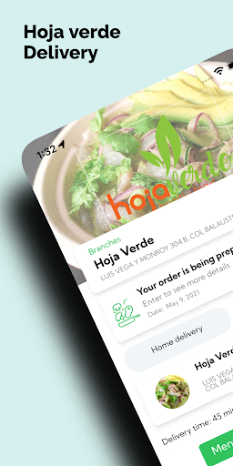 Android application Hoja Verde screenshort