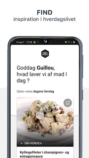 Android application OBH, opskrifter og mere… screenshort