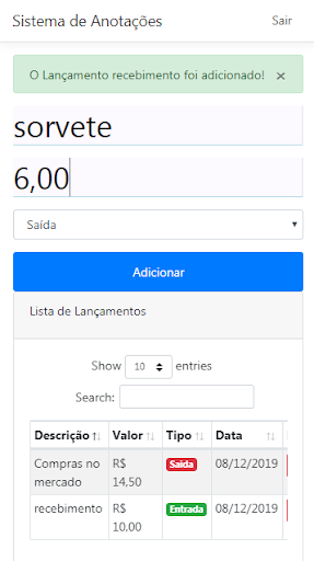 Caderno de Lançamentos Screen 3