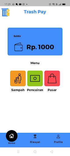 Android application Trashpay screenshort