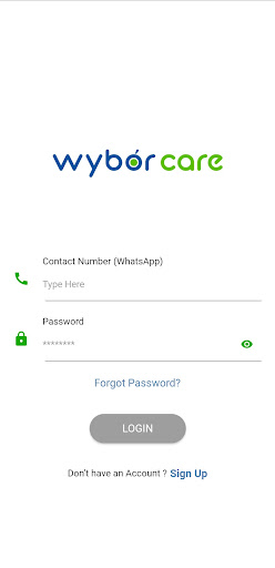 Android application Wybor Care screenshort