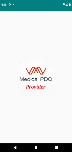 Android application Medical PDQ Provider screenshort