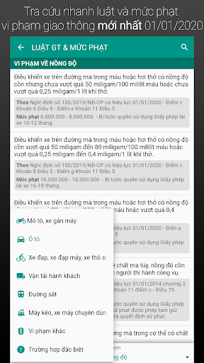 Thi bằng lái xe máy GPLX A1 A2 Screen 2