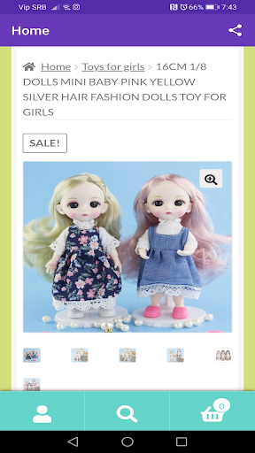 Android application Pink Toy Shop screenshort