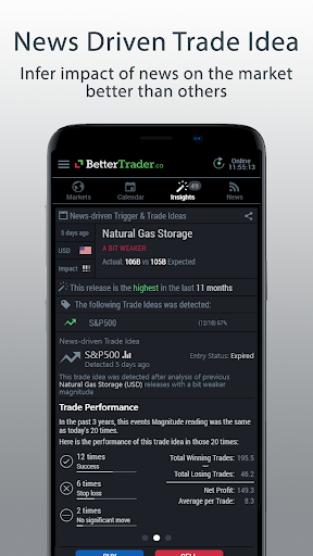 BetterTrader Trading Insights Screen 2