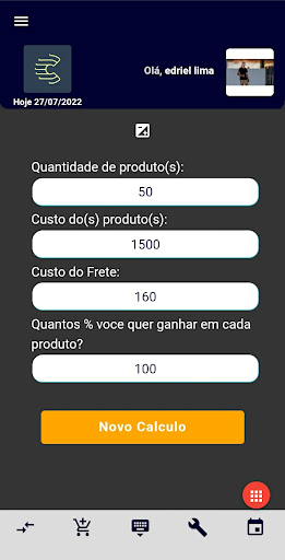 Calculadora Margem de Lucro Screen 2