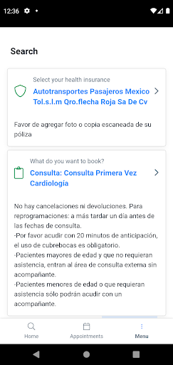Hospital Escandón Screen 2