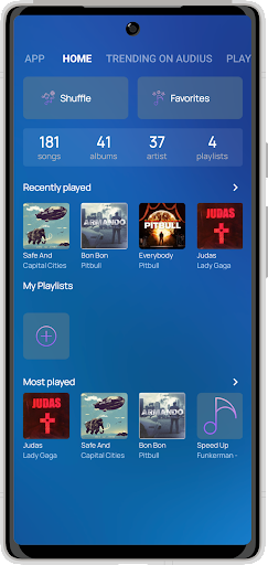 Android application Track List - MP3 Player screenshort