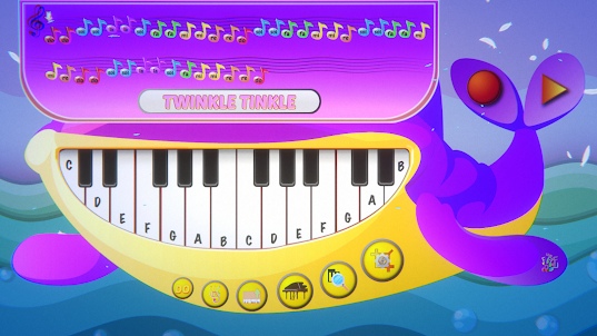 Cute Whale Piano Sound Music