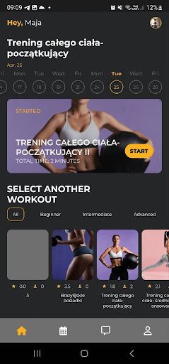 FitnessTeam Workout Screen 2