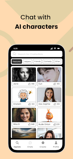 Chatter: Chat with AI Friends Screen 2