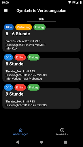 Android application GymLehrte Vertretungsplan screenshort