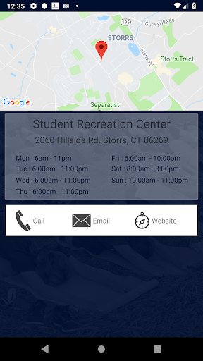 UConn Rec Screen 3