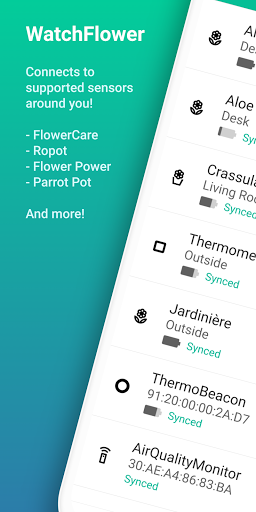 Android application WatchFlower screenshort
