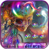 alien skull neon galaxy keyboard dreamy covenant icon