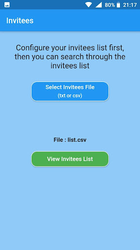 Invitees Screen 2
