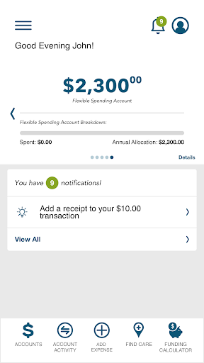 BlueSolutions Spending Screen 3