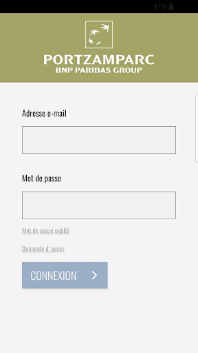 Android application Portzamparc institutionnels screenshort