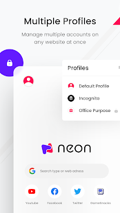 NEON Browser - Fast & Secure Screenshot