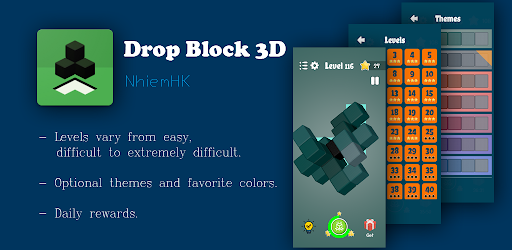 Android application Drop Block 3D - Puzzle screenshort