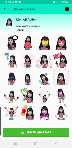 moving sticker for whatsapp gi Screen 3