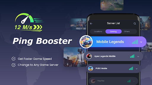 iTop VPN Proxy Game Booster 3.0.0 MOD APK VIP Unlocked poster-1