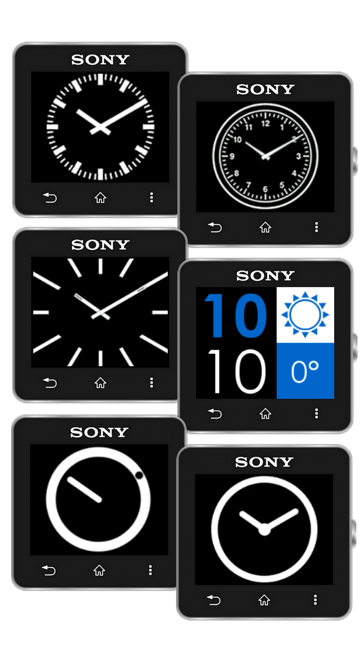 Android application Watch Faces for SmartWatch 2 screenshort