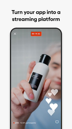 Android application Sendbird Live screenshort