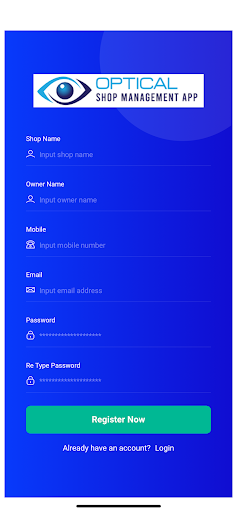 Optical Shop Management Screen 3