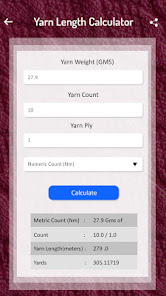 Screenshot 5 Cuenta de hilados y calculador android