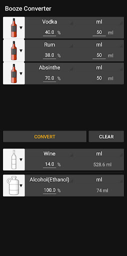 Booze Converter Screen 3
