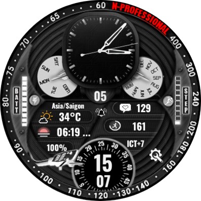 N-SPORT373 Color Watch Face screenshot 8