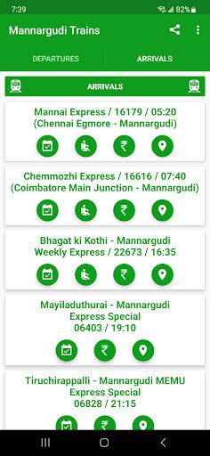 Mannargudi Trains Screen 3