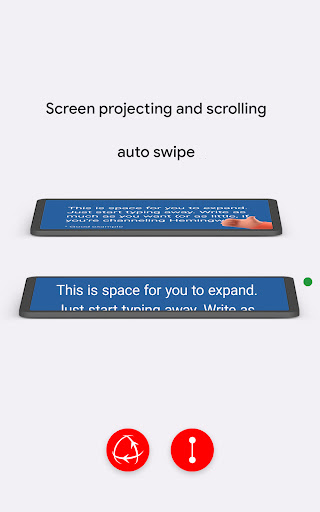 Android application Teleprompter screenshort